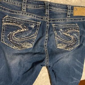 Silver Lola Boyfriend skinny crop jeans